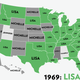Illustration for article titled Map: Six Decades of the Most Popular Names for Girls, State-by-State